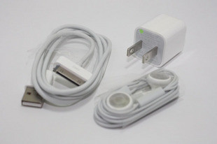 12 V ホワイト ポータブル電子 USB 車の充電器 6 アダプター ケーブル キット iPhone 4 を